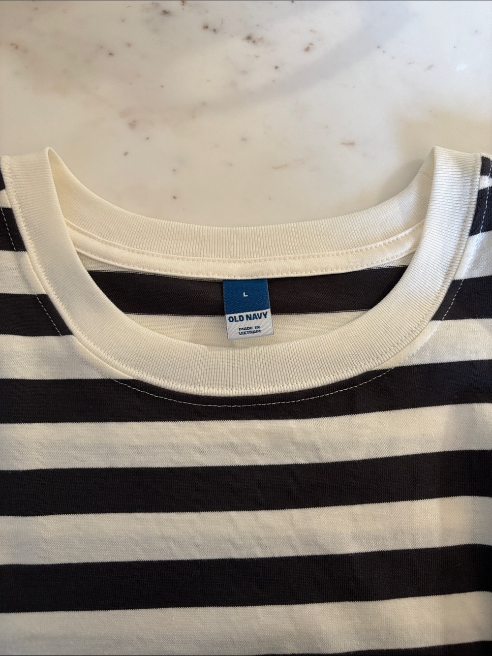 Striped Muscle Tee Dress L - Picture 3 of 5